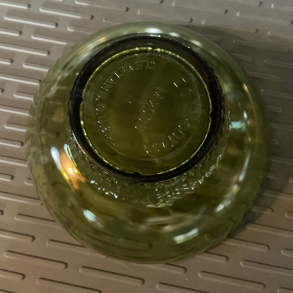 Green Glass Bowl .E O BRODY .. VINTAGE - Picture 7 of 8